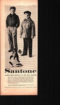 1956 Santone Little Boys Children&#39;s Clothing SUITS penguin Ad nostalgic b3 - £20.70 GBP