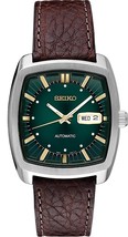 Seiko Automatic Mens Recraft Watch Rectangular Green Dial SNKP27 - £195.22 GBP