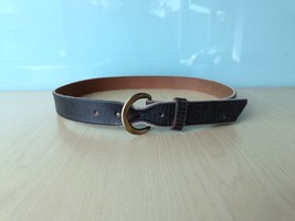 Double Rl Terrance Tumbled Leather Belt $248 Free Worldwide Shipping (0184) - £143.88 GBP