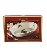 Spode Christmas Tree Oval Rim Dish with sentiment. 12.75&quot; new in box - $683.79 MXN