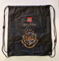 LEGO Harry Potter Tote Bag 14&quot;x16&quot; Black Nylon Cinch Sack with Rope Hand... - $3.99