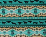 Cotton Southwestern Stripes Tucson Turquoise Fabric Print by the Yard D4... - $12.95