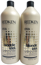 2 Bottles Redken Blonde Idol Sulfate Free Shampoo 33.8 oz. Each - $159.00