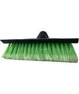 Wash Brush 2 in 1,  With Squeegee PBT Soft Bristle Truck Brush Scrub  [Green] - $14.84