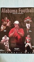 2000 Alabama Football Media Guide - $6.90
