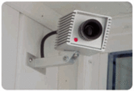 Simulated Metal Security Camera (realistic) with blinking led light - £18.63 GBP