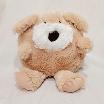 Puppy Dog Ball Round Plush Stuffed Animal 9&quot; Fashion Pillow Tan - £15.12 GBP