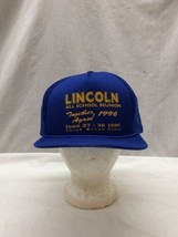 Trucker Hat Baseball Cap Vintage SnapBack Mesh Lincoln School Reunion 19... - $39.99