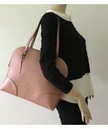 NEW GUCCI Medium Microguccissima Pattern Leather Dome Bag, Soft Pink - £798.31 GBP