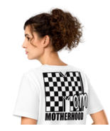 Mom Motherhood Back Print T-Shirt – Unisex Organic Mid-Light Fit, White - $75.17 CAD