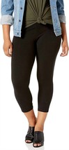 Hue women&#39;s ultra capri leggings with wide waistband in Black - £21.01 GBP