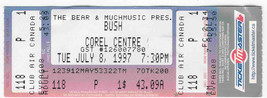 BUSH OTTAWA 1997 Full Ticket Stub Gavin Rossdale BUSH X Rare Corel Centr... - £7.66 GBP
