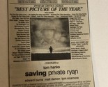 Saving Private Ryan Vintage Movie Print Ad Tom Hanks Matt Damon TPA24 - $5.93