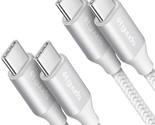 White Usb C To Usb C Cable [3Ft, 2-Pack], 60W Fast Charging Type C To Ty... - $12.99