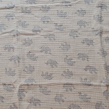 Aden + Anais Essentials Cotton Muslin Baby Swaddle Blanket Blue White Elephant - $34.64