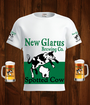 New Glarus Spotted cow  Beer White T-Shirt, High Quality, Gift Beer Shirt - $31.99