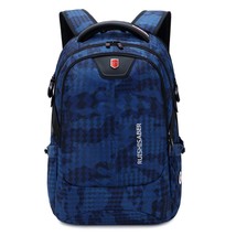 Brand Swiss 17 inch Laptop Backpack Men USB Charging Travel Backpack School Bag  - £61.55 GBP