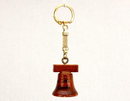 Wooden Liberty Bell Keychain, Bicentennial Souvenir, Lebanon Missouri, #... - $370.05 MXN
