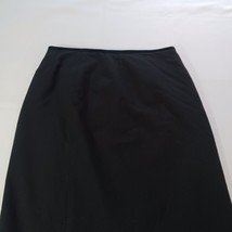 Kasper Women's Black Rear Zip & Slit Wool Blend Pull-On Skirt Size 12 Waist 31" image 4