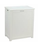 White Wooden Hamper Bathroom Laundry Storage Bin Clothes Basket with Lid... - £172.85 GBP