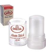 2 OMEGA ALUM STICK Potassium Alum Natural, Facial Toner, After Shave, De... - £16.98 GBP