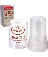 2 OMEGA ALUM STICK Potassium Alum Natural, Facial Toner, After Shave, De... - $21.75