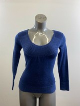 RW &amp; CO. Women&#39;s Acrylic Blend Sweater Size Small Blue Long Sleeve Round Neck  - £10.11 GBP
