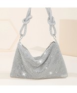 Glamorous and Stylish Shiny Silver Handbag: An Elegant Choice for Evenin... - $778.79 MXN