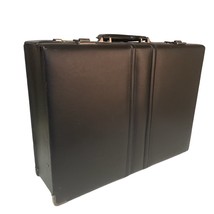 Stebco Tufide Briefcase Black Leather Combination Lock Model P-17-112 Nice - £35.72 GBP