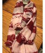 Falls Creek Scarf One size White Red &amp; Blue 100% Polyester Ships N 24h - $315.58 MXN
