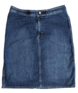 VTG Ralph Lauren Women&#39;s Medium Wash Cotton Denim Blue Surf Skirt SZ 2 - £15.58 GBP