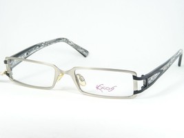 Kaos 124 COL.1 Silver /BLACK Eyeglasses Glasses Metal Frame 51-17-137mm Germany - $91.90