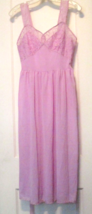 DUTCHMAID Lavender Lace Chiffon Nylon Nightgown Lingerie Medium Vintage Size 15 - $36.10