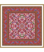 Antique Rug Square Rug Design 2 Large Rug Adaptation Cross Stitch Patter... - $187.20 MXN