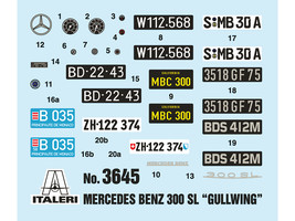 Skill 3 Model Kit Mercedes Benz 300 SL Gullwing 1/24 Scale Model by Italeri - £59.91 GBP
