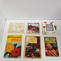 Vintage Gardening Book Lot of 6, Flowers, Vegetables, Fruit, Potpourri - £15.46 GBP