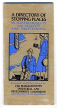 1932 Directory of Stopping Places in Massachusetts for Tourists and Vacationists - $54.39