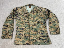 USMC Military Woodland MARPAT Camo Shirt Mens Medium Regular Blouse MCCUU - $554.43 MXN