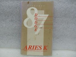 ARIES     1987 Owners Manual 16587 - $12.86