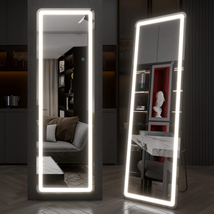 EDTEMI Full Length Mirror Lighted 63&quot;X20&quot;, Body Mirror with Lights-Led Stand up  - £140.93 GBP