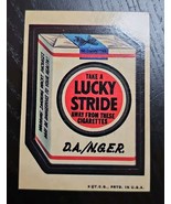 Topps Wacky Packages Lucky Stride 3rd Series 1973 Sticker Vintage Original - $258.91 MXN