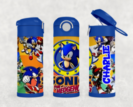 Personalized Sonic the Hedgehog 12oz Kids Stainless Steel Tumbler - £17.29 GBP