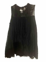 Xhilaration Black Lace High Neck Top Women’s Size XL  - £18.98 GBP