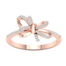 10K Rose Gold 0.12Ct TDW Diamond Knot Ring - £175.85 GBP