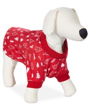 allbrand365 designer Pet Matching Merry Trees Pajamas Red Size Small - £20.92 GBP