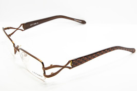 AZZARO Copper Brown Semi-Rimless Eyeglasses 3659 C6 52mm French Design - $65.55