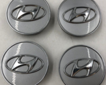 2011-2015 Hyundai Wheel Center Cap Set Silver OEM B01B08060 - £38.87 GBP
