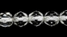6mm Czech Fire Polish, Silverlined Crystal, Glass Beads (50) clear - £2.19 GBP
