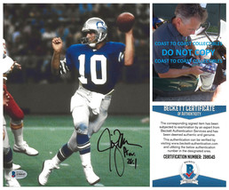 Jim Zorn signed Seattle Seahawks football 8x10 photo Beckett COA proof auto... - £87.04 GBP