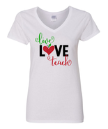 Live Love Teach Shirt, Teacher Appreciation Gift, Shirt for Teachers - £11.83 GBP